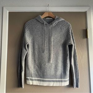 Gentle Herd Cashmere Sweater Medium Gray Hoodie Relaxed Fit Pullover Sport